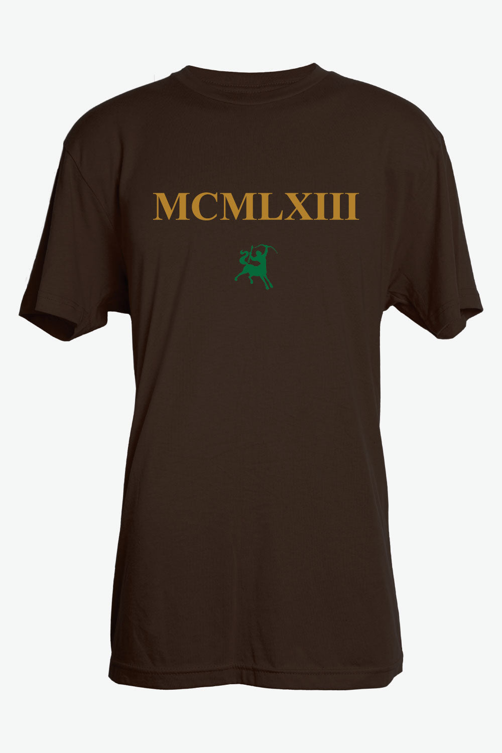 Roman Numerals Brown T-Shirt