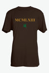 Roman Numerals Brown T-Shirt